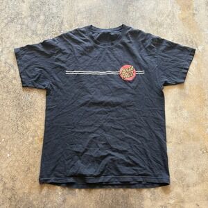 Santa Cruz T Shirt Mens Skateboarding Logo Graphic Tee Black